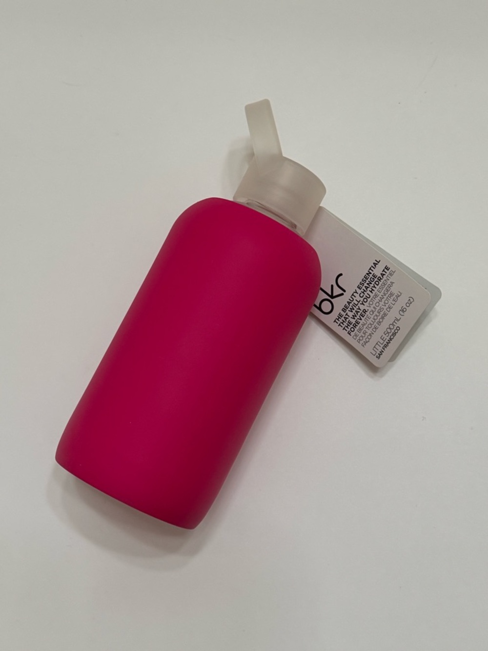 bkr NWT Hot Pink Flirt Silicone Bottle